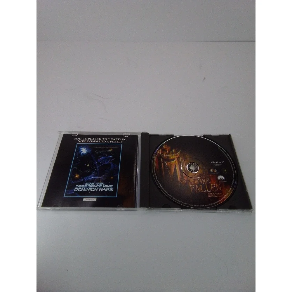 Star Trek Deep Space Nine PC Game Lot Dominion Wars & The Fallen Windows Used